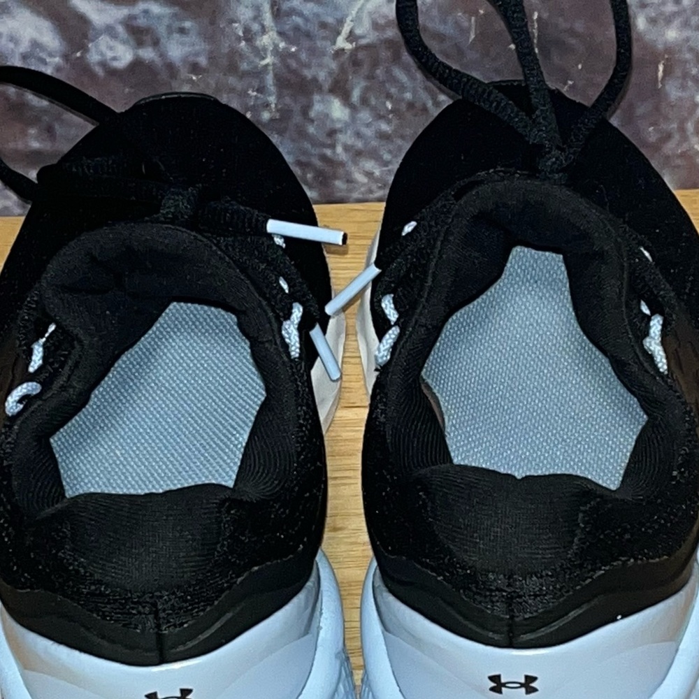 Under Armour Charged Vantage Black Isotope Blue Running Shoes Size 6.5-7 - Picture 7 of 9